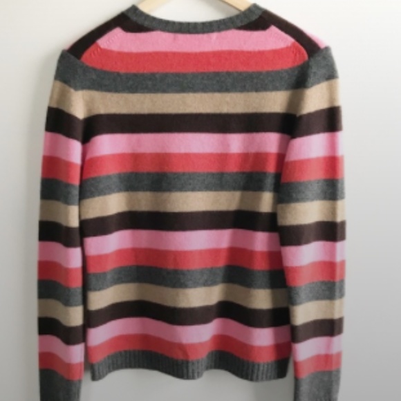 Colorful Striped Crew Neck Sweater - Picture 4 of 5